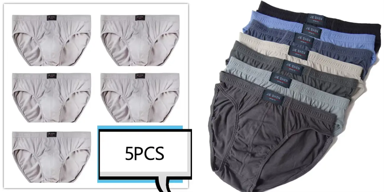 Pack de 5 calzoncillos slip JYJS