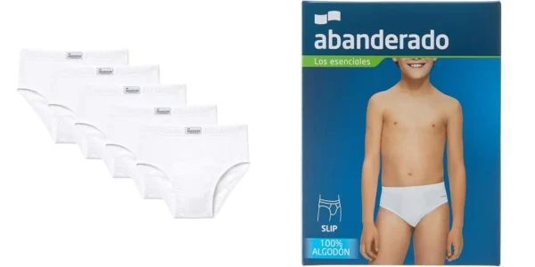 Pack 5x calzoncillos slips Abanderado para niños