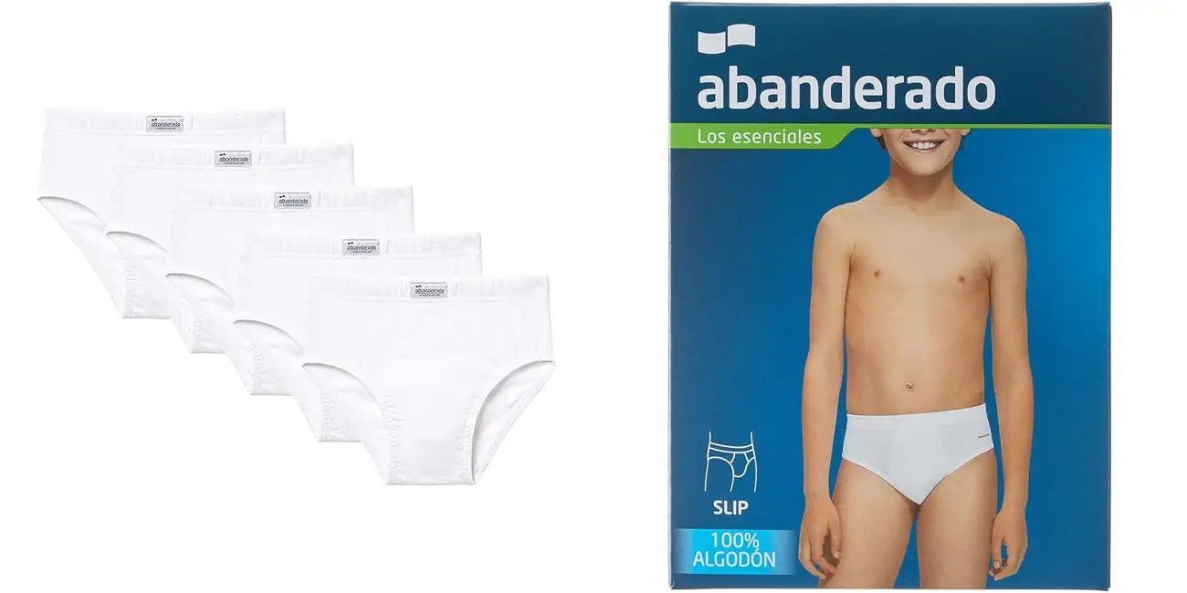 Pack 5x calzoncillos slips Abanderado para niños