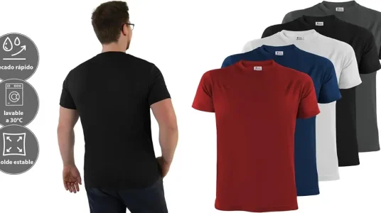 Pack 5x Camiseta de manga corta ALPIDEX