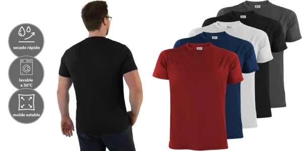 Pack 5x Camiseta de manga corta ALPIDEX