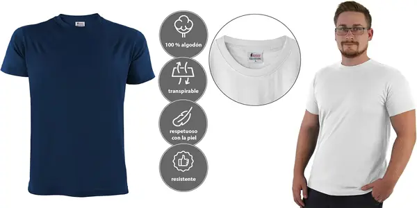 Pack 5x Camiseta de manga corta ALPIDEX