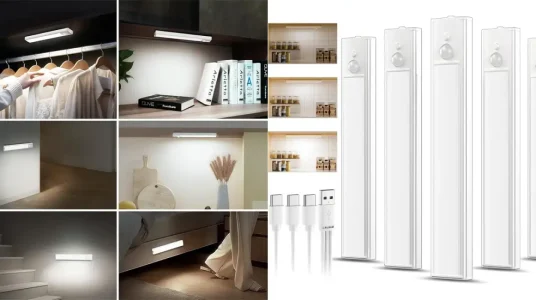 Pack 5x luces de cocina de 20 cm recargables