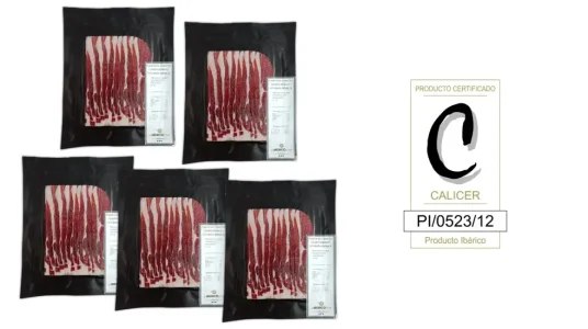 Pack 5x Sobre de paleta de cebo de campo 50% ibérica loncheada