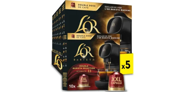Pack de 50 cápsulas de café L'OR Barista Double Barista Selection