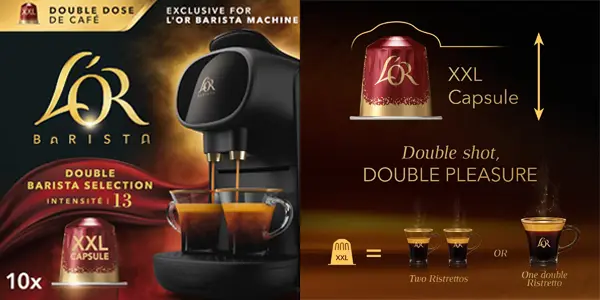 Pack de 50 cápsulas de café L'OR Barista Double Barista Selection