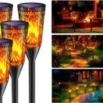 Pack de 6 antorchas LED FIFlying con carga solar