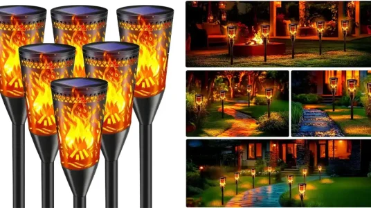 Pack de 6 antorchas LED FIFlying con carga solar