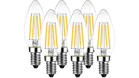 Pack de 6 bombillas E14 LVWIT filamento de 4W
