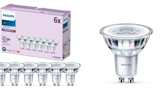 Pack x6 Bombillas LED Philips GU10