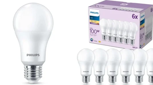 Pack de 6 bombillas LED Philips E27