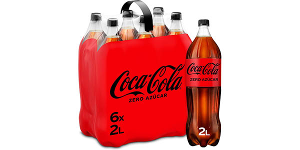 Pack x6 Botellas de Coca-Cola Zero de 2l