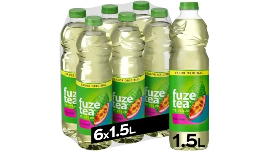 Pack 6x Fuze Tea de Té verde con Maracuyá