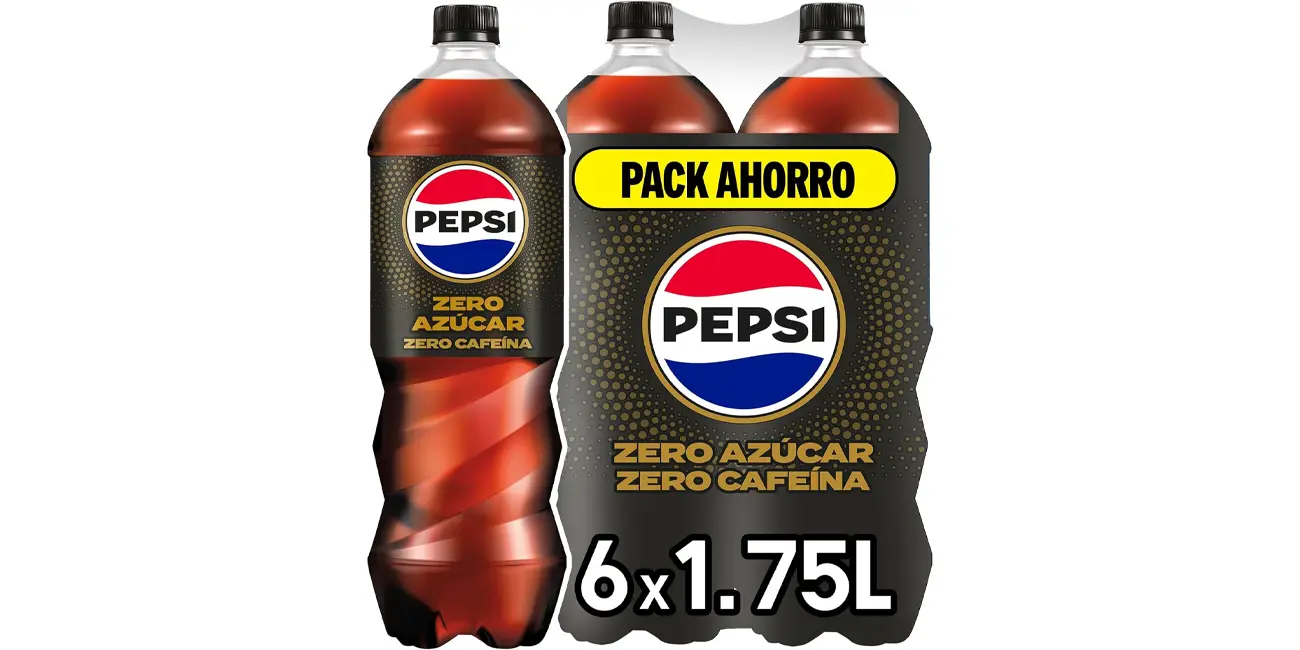 Pack 6x Pepsi Zero Azúcar Zero Cafeína