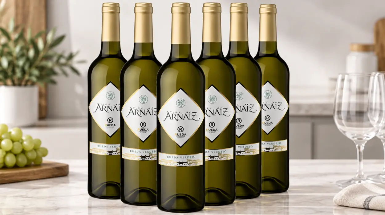Pack x6 botellas de vino blanco Viña Arnáiz Verdejo D.O. Rueda de 750 ml