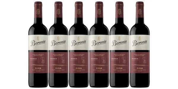 Pack x6 Vino tinto Beronia Crianza D.O.C Rioja de 750 ml