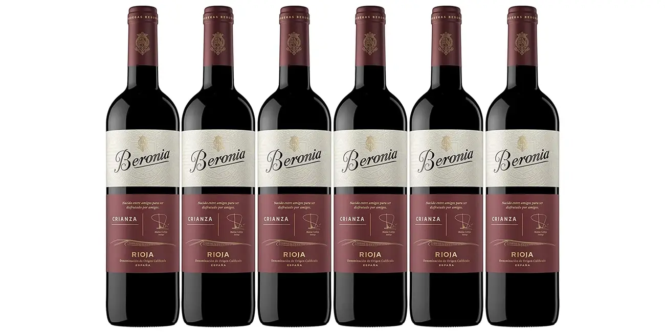 Pack x6 Vino tinto Beronia Crianza D.O.C Rioja de 750 ml