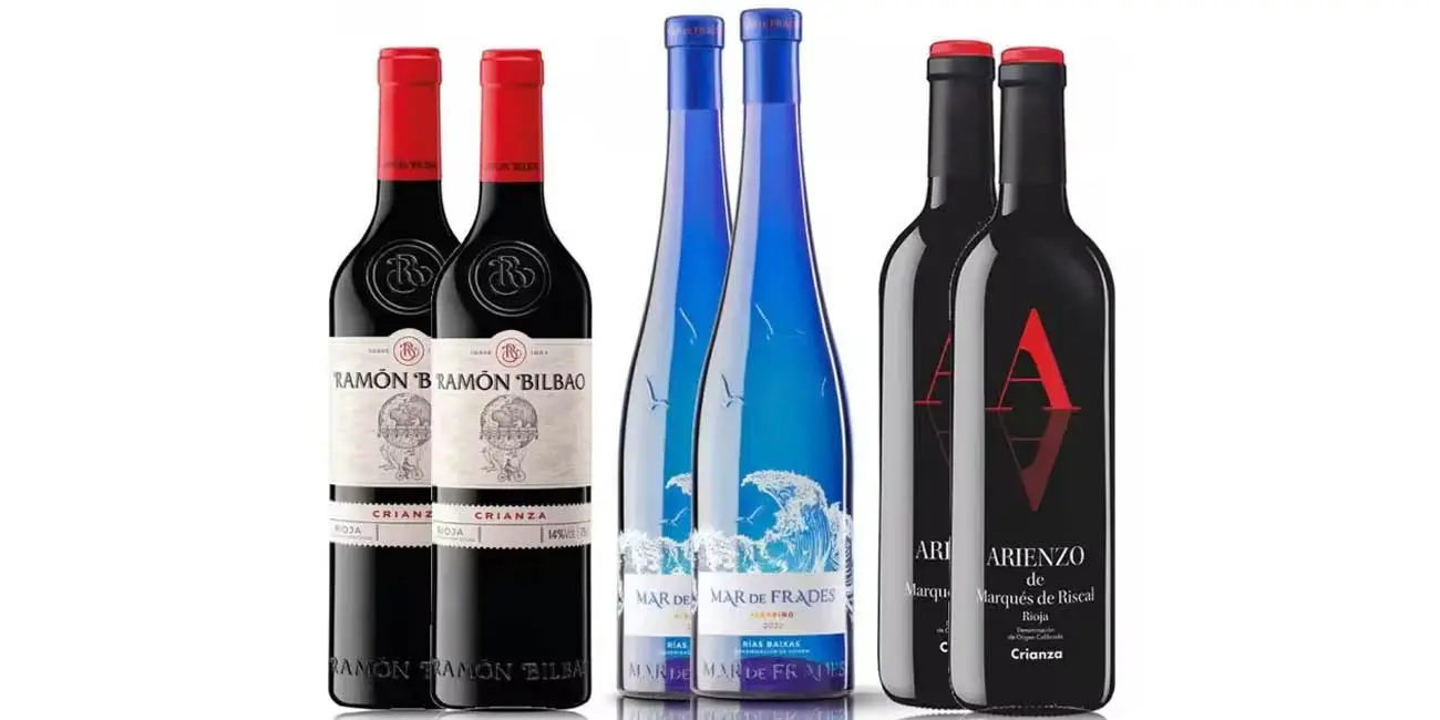 Pack 6 botellas vinos Premium Súper Ventas