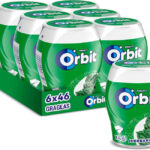 Pack x6 paquetes Orbit Chicles sin azúcar sabor Hierbabuena