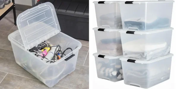 Pack 6 cajas de almacenaje para ropa Iris Ohyama TBH-45