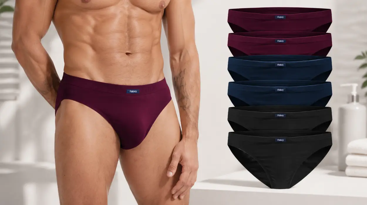 Calzoncillos de algodón para hombre FALARY en pack de 6 multicolor