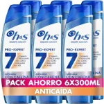 Pack x6 Champú H&S Pro-Expert 7 anticaspa y anticaída