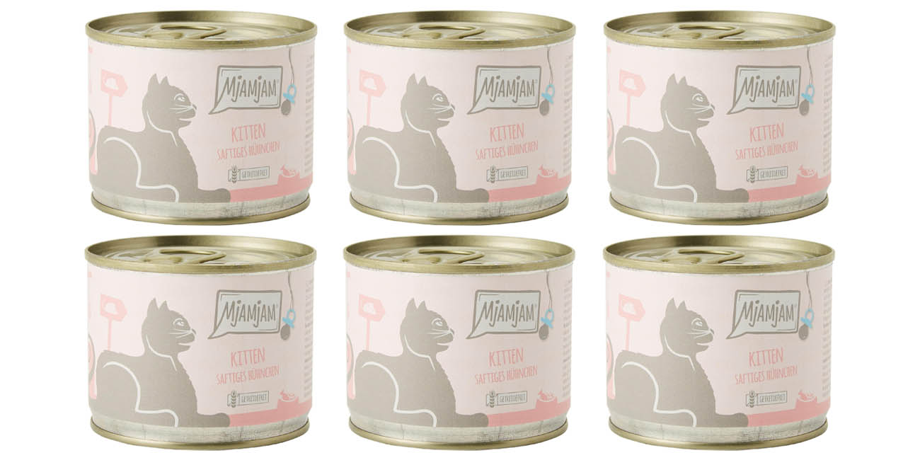 Pack x6 Latas de comida húmeda premium MjAMjAM