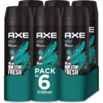 Pack 6x desodorante en spray Axe Apollo de 150 ml