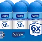 Pack 6x desodorante roll-on Sanex Dermo+ Extra Control de 50 ml