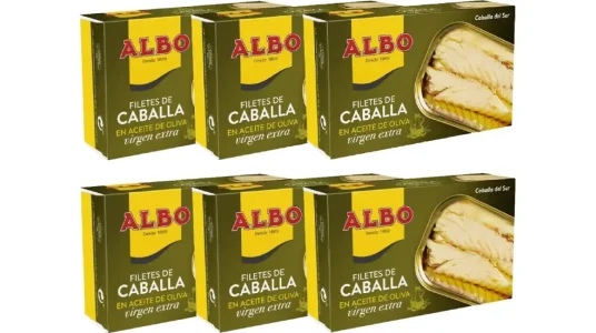 Pack 6x Filetes de caballa en aceite de oliva Albo