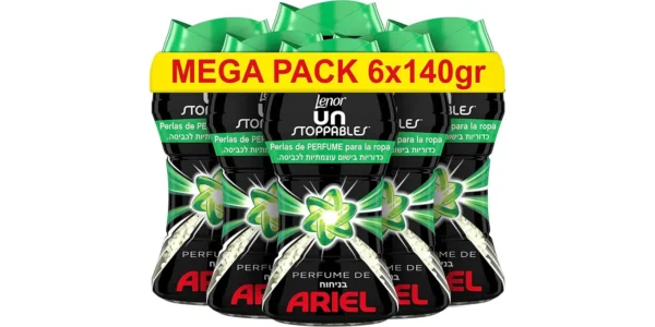 Pack x6 Lenor Unstoppables Ariel de 140 g