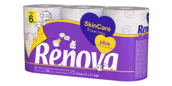 Papel higiénico RENOVA Skin Care Plus perfumado