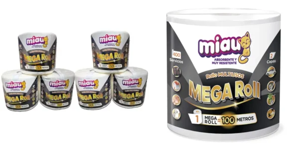 Papel multiusos MIAU Mega Roll
