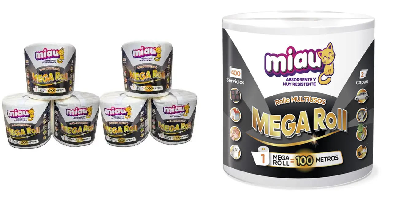 Papel multiusos MIAU Mega Roll