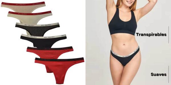 Pack x6 Tangas Don Algodon