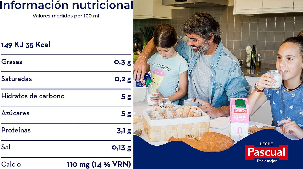 Pack x6 Leche Desnatada Pascual de 1 litro barato