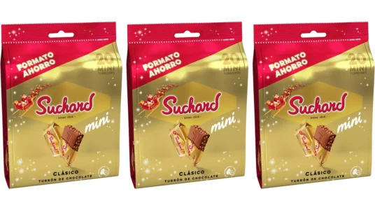 Pack x60 Mini Tabletas de turrón de chocolate Suchard barato en Amazon