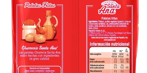 Patatas fritas Santa Ana