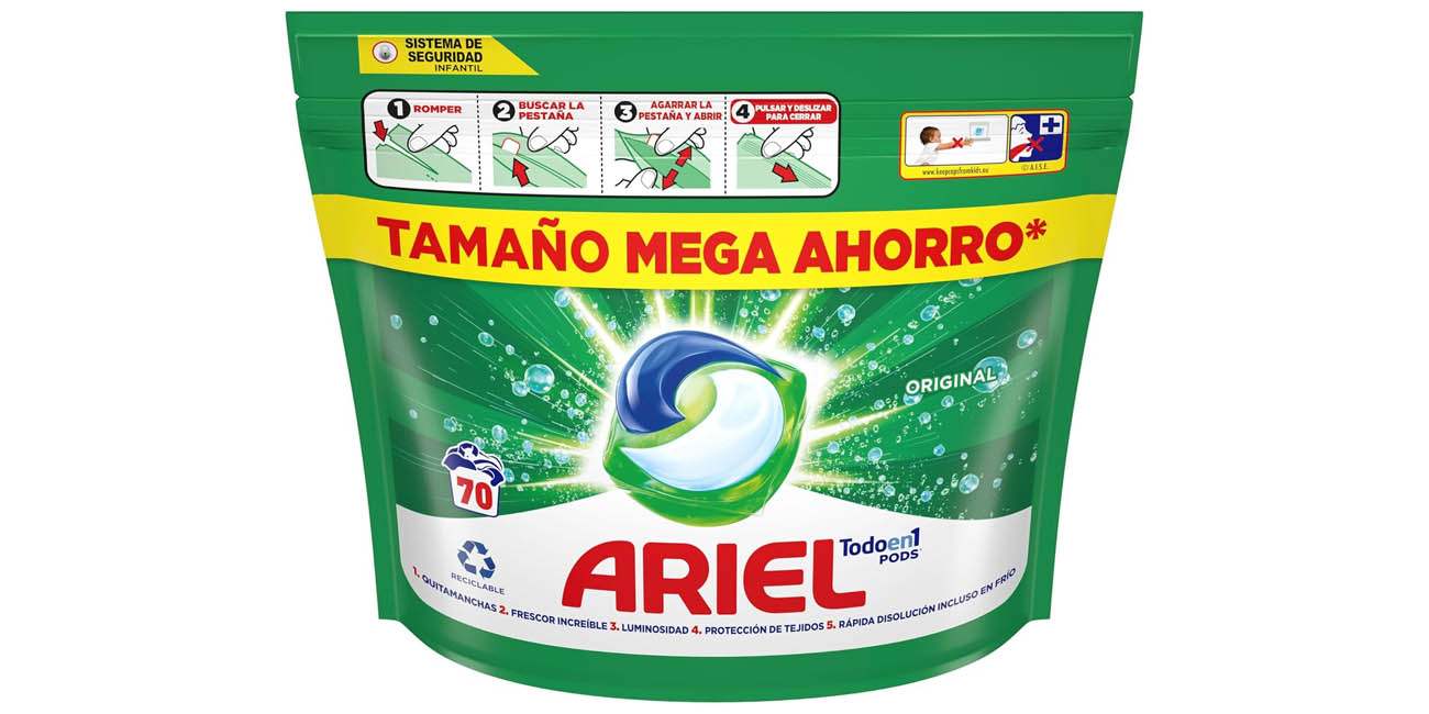 Pack 70x Ariel Pods Todo en 1