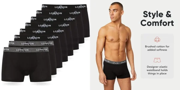 Pack 8 Bóxers FM London para hombre