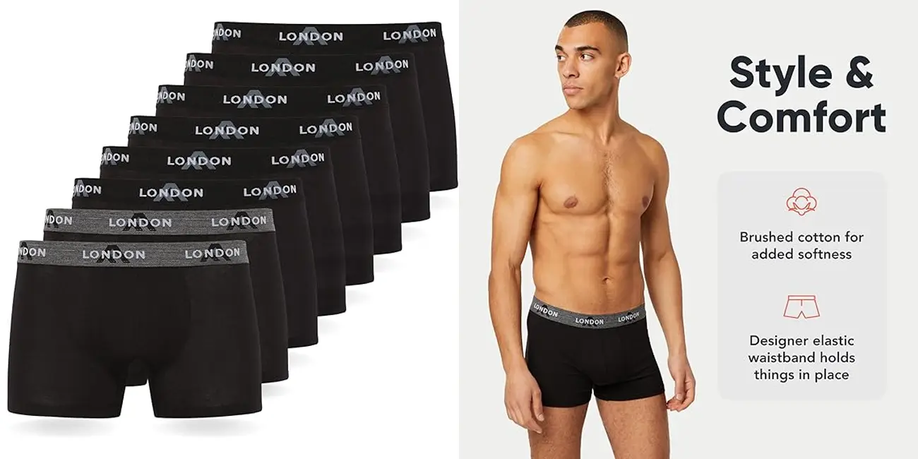 Pack 8 Bóxers FM London para hombre