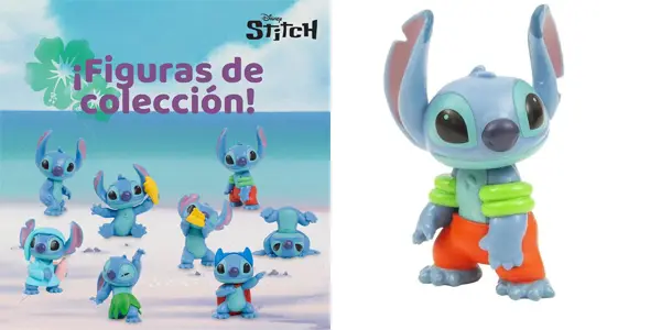 Pack de 8 figuras coleccionables Stitch de Disney