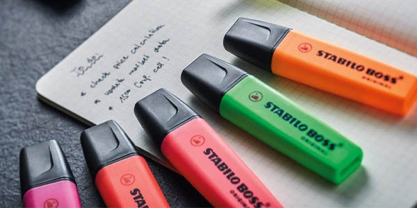 Set Stabilo Boss de 8 marcadores fluorescentes