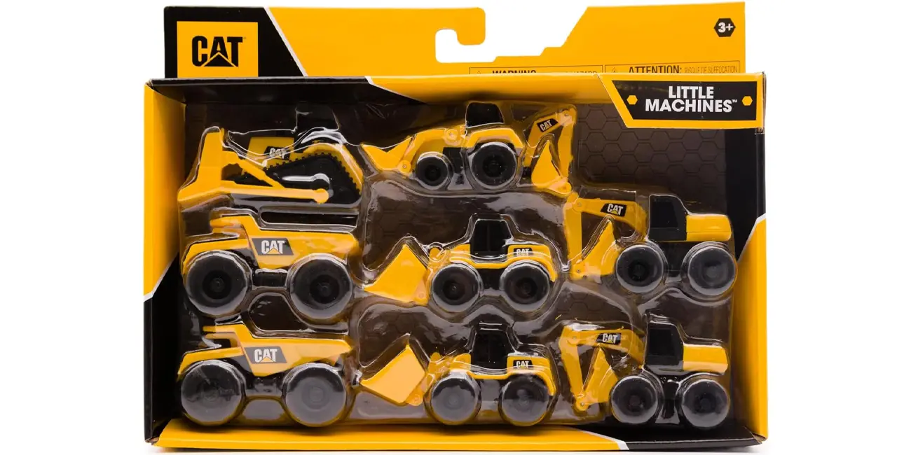 Pack de 8 mini vehículos industriales CatToys