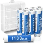 Pack de 8 pilas recargables AAA MAOMAOCON de 1.100 mAh