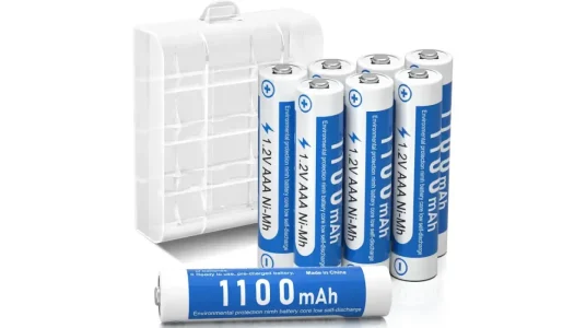 Pack de 8 pilas recargables AAA MAOMAOCON de 1.100 mAh