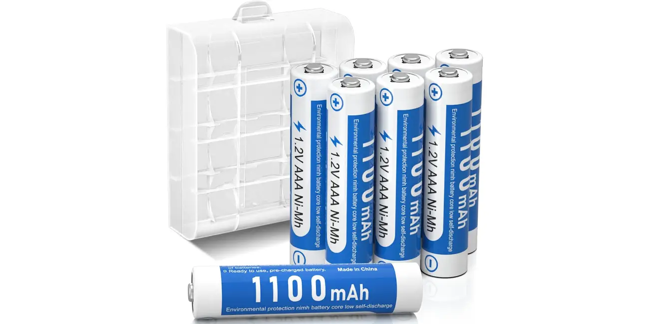 Pack de 8 pilas recargables AAA MAOMAOCON de 1.100 mAh