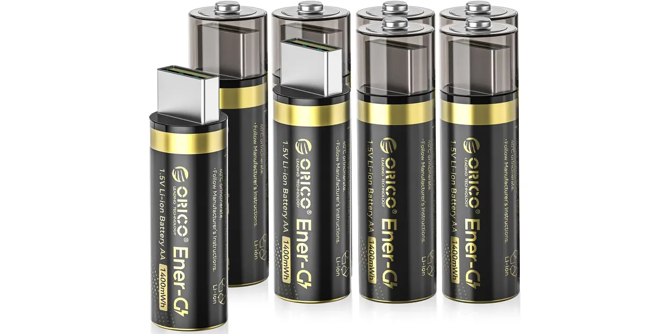 Pack 8x pilas recargables ORICO Ener-G de 1.400 mWh