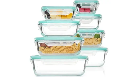 Pack 8x pack 8x recipientes de cristal Vtopmart para cocina