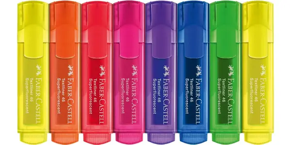 Pack de 8 rotuladores Faber-Castell Textliner